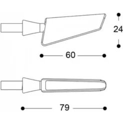 Barracuda SQ-led B-lux Knipperlichten (set)