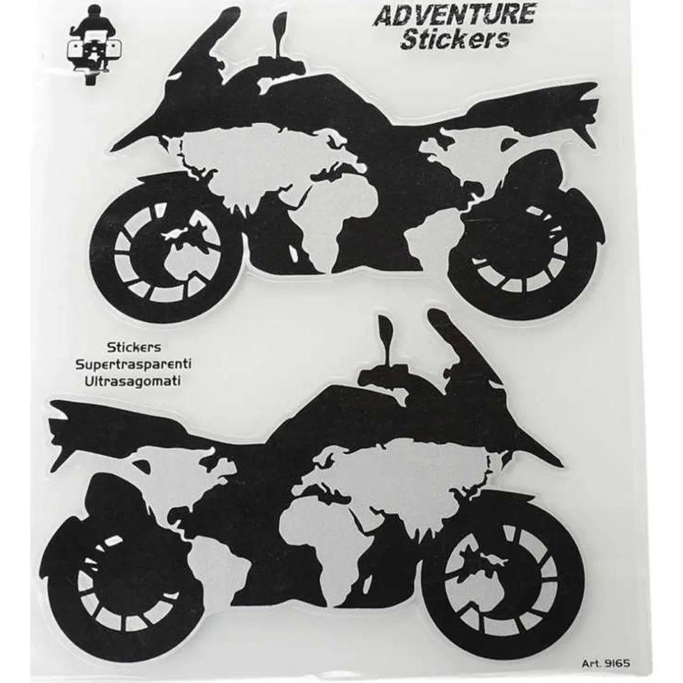 Booster Adventure stickers Moto Planisvero 20x24 cm