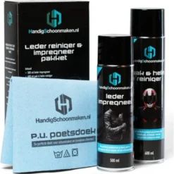 Handig Schoonmaken Leer Reiniger en Impregneer Pakket