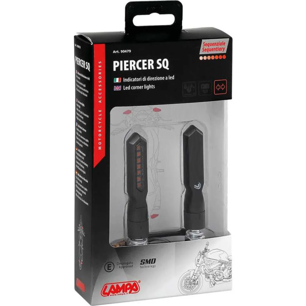 Lampa Piercer SQ Knipperlichten hoekverlichting - 12V LED (set)