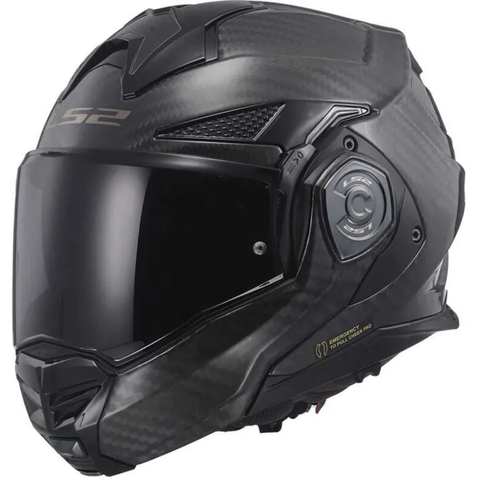 LS2 FF901 Advant X Carbon Solid 4x Systeemhelm