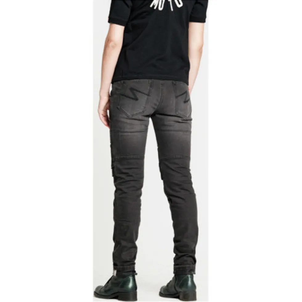 Pando Moto Rosie Devil Plain Dames Motorjeans