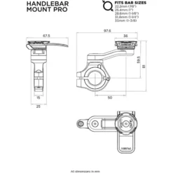 Quad Lock PRO Handlebar Mount - Large