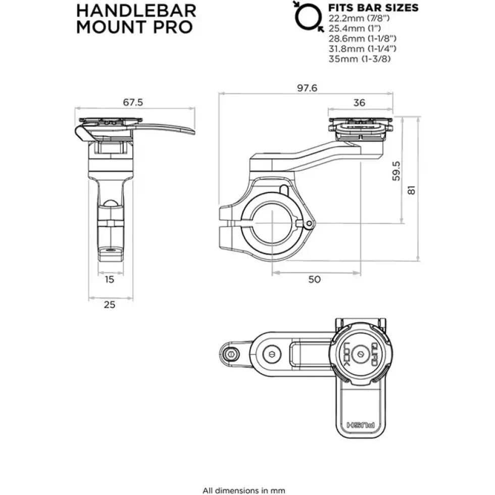 Quad Lock PRO Handlebar Mount - Large